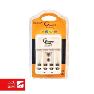 شارژر باتری 4 تایی قلمی و نیم قلمی جنرال پاور 404 General power