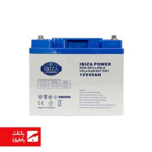 باتری سیلد اسید ایبیزا 45 آمپرساعت 12V