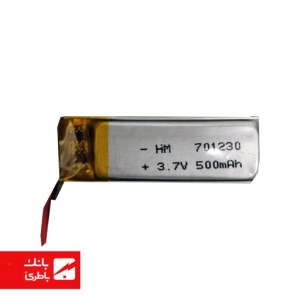 باتری لیتیوم‌پلیمر 701230 ظرفیت 450 میلی‌آمپرساعت