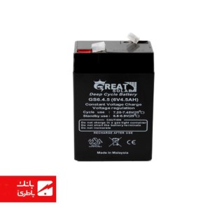 باتری سیلد اسید سولار گریت 4.5 آمپر 6V باتری سیلد اسید سولار گریت 4.5 آمپر 6V