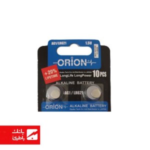 باتری سکه‌ای AG1 اوریون بسته یک عددی