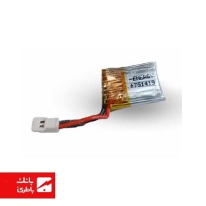 باتری پروازی لیتیوم پلیمر 751419 ظرفیت 100 میلی‌آمپرساعت
