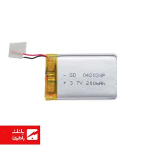 باتری لیتیوم پلیمر 042030 ظرفیت 200 میلی‌آمپرساعت