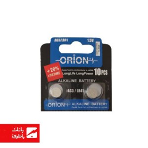 باتری الکالاین سکه‌ای AG3 اوریون بسته یک عددی