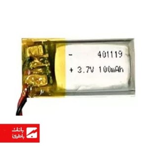 باتری لیتیوم‌پلیمر 401119 ظرفیت 100 میلی‌آمپرساعت