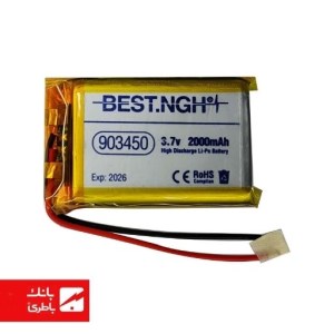 باتری لیتیوم‌پلیمر 903450 ظرفیت 2000 میلی‌آمپرساعت
