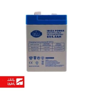 باتری سیلد اسید ایبیزا 4.5 آمپرساعت 6V