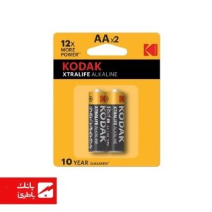 باتری اکسترا لایف الکالاین قلمی کوداک بسته 2 عددی